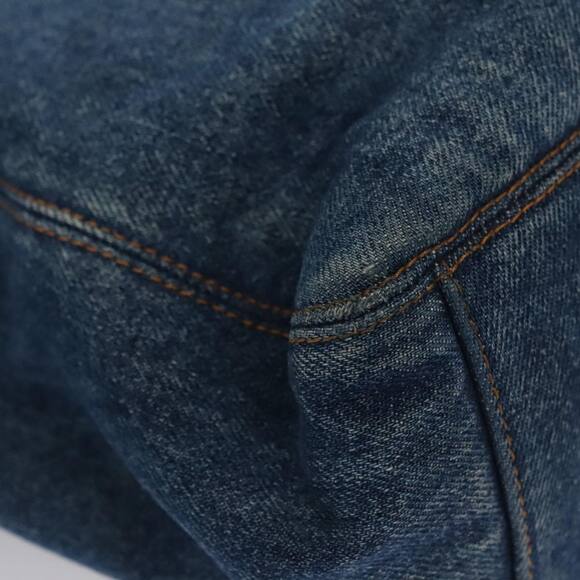 CHANEL Coco Mark Chain Tote Bag Denim Blue CC - Picture 16 of 16